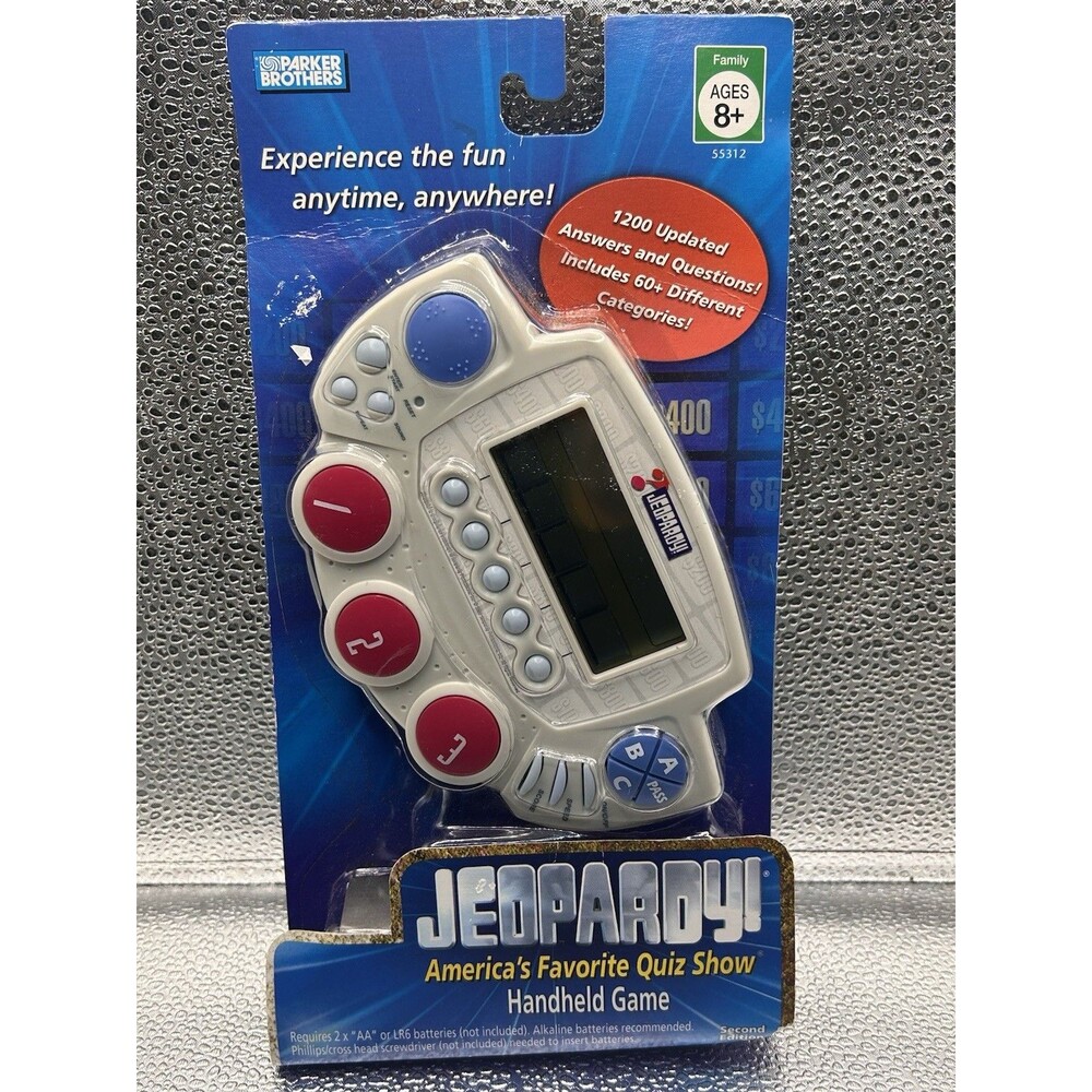 2005 Hasbro Parker Brothers Jeopardy Handheld Game 2nd Edition VTG